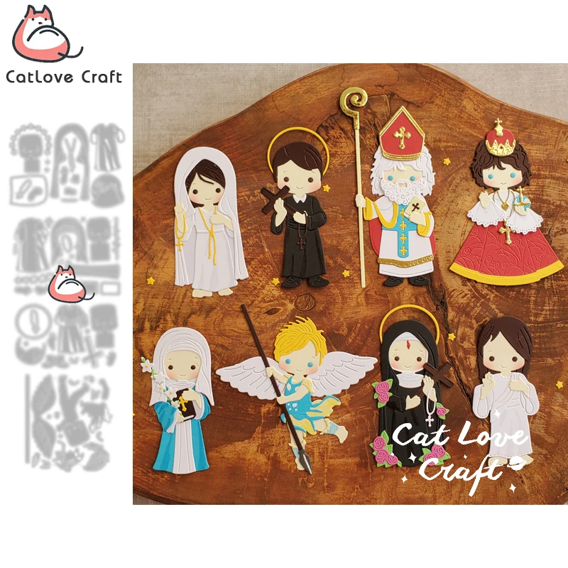 Catlove Christ Characters Metal Cutting Dies Scrapbooking Stencil Die Cuts Card Making DIY Craft Embossing New Dies For 2021