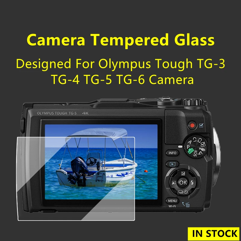 

Tempered Glass Protector Cover for Olympus Tough TG3 -3 TG-4 TG4 TG5 TG-5 TG-6 TG6 Camera LCD Screen Protective Film Protection