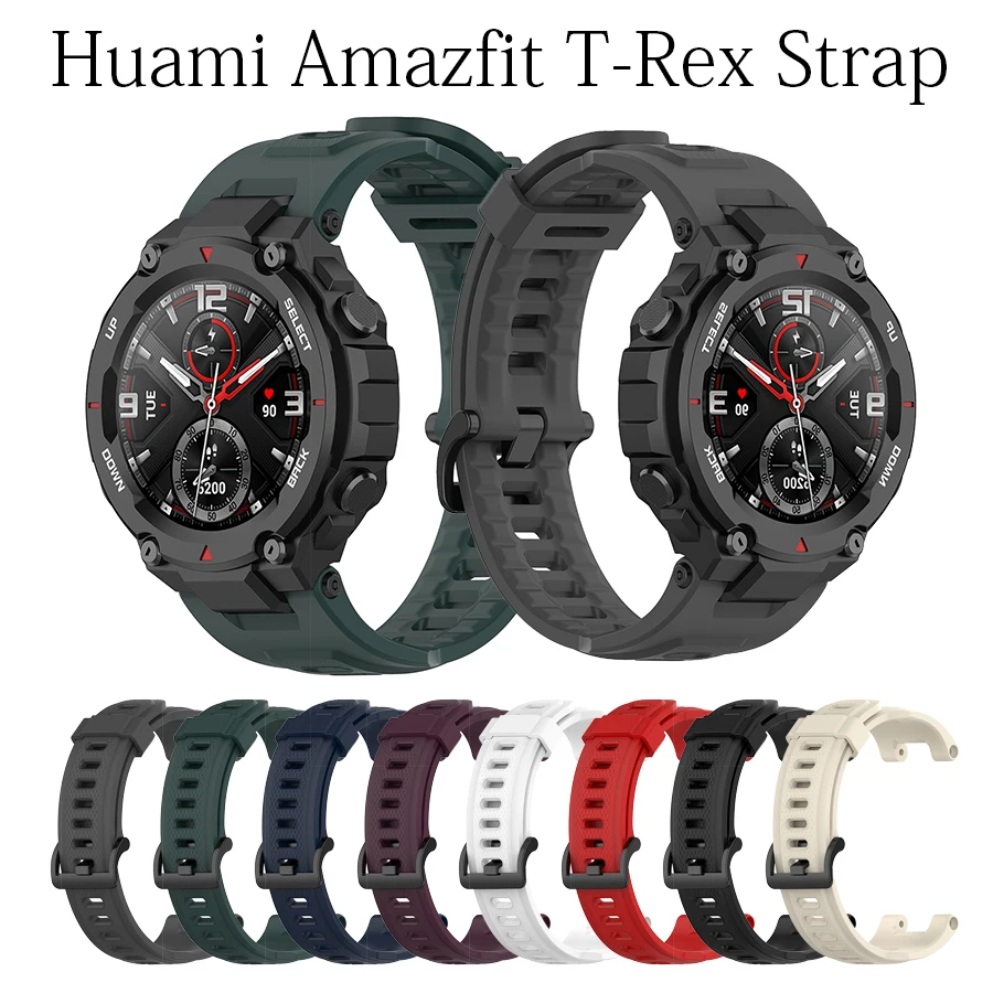 

Silicone Strap for Amazfit T-REX Smart watch Replacement Accessories Watchband for Xiaomi Huami Amazfit T rex Bracelet Correa