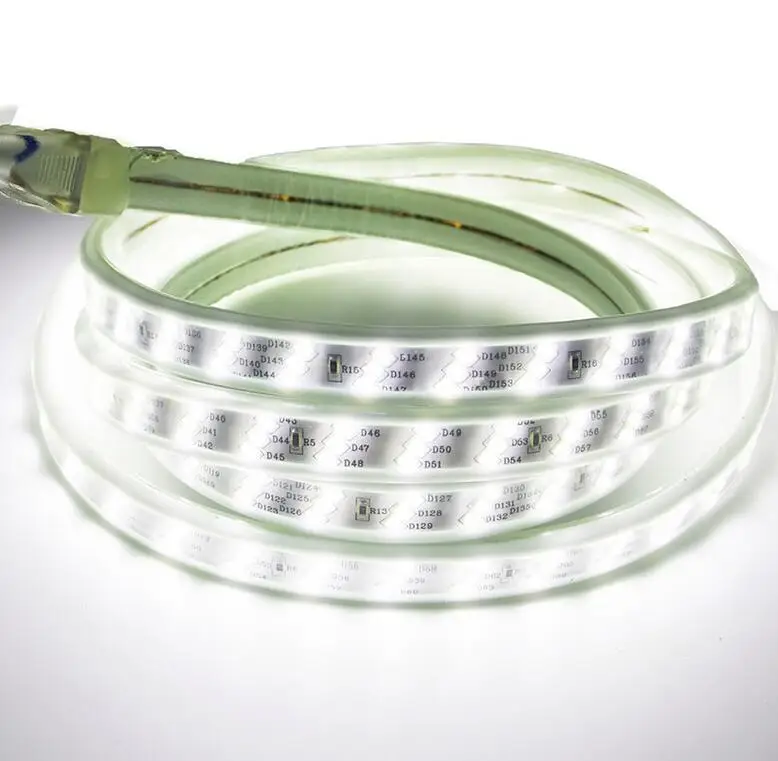 180Leds/m SMD 2835 Led Strip Light AC 220V 230V High Bright safety 1m/2m/3m/5m/10m/15m/20m/50m Warm White Waterproof Led Lights