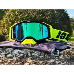 IOQX Dirt Bike Goggles protezione UV occhiali da Motocross ATV Off Road sci ciclismo Lens occhiali da sole sport all'aria aperta maschere per casco