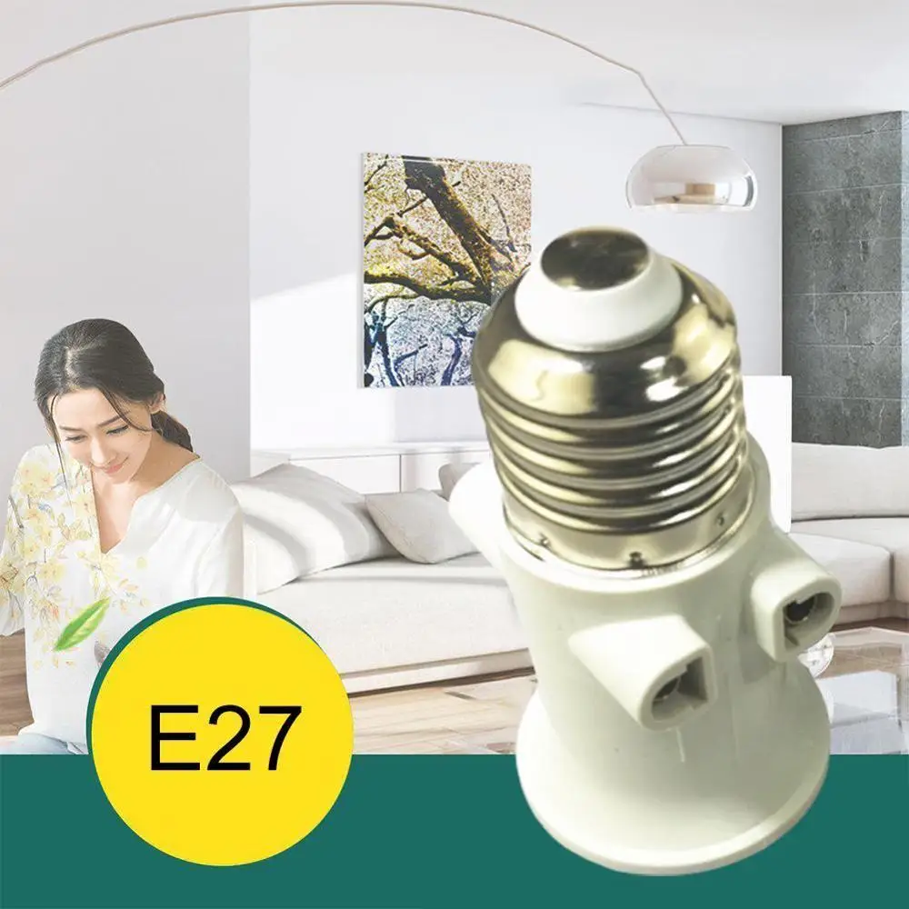 E27 Bulb Adapter Lamp Holder Base Socket Conversion with EU Plug AC100-240V 4A for Lights e27 socket douille e27 B5S4