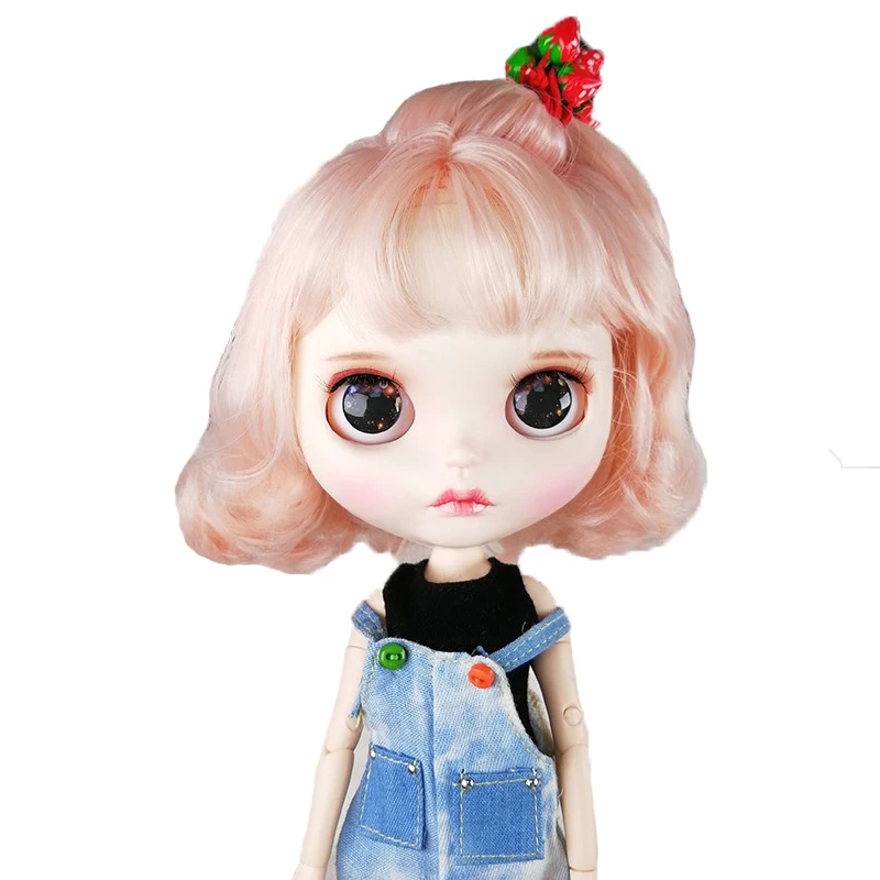 

ICY Factory 1/6 BJD 19 joint body new matte face pale pink hair with eyebrows Lip gloss SD customized gift toy