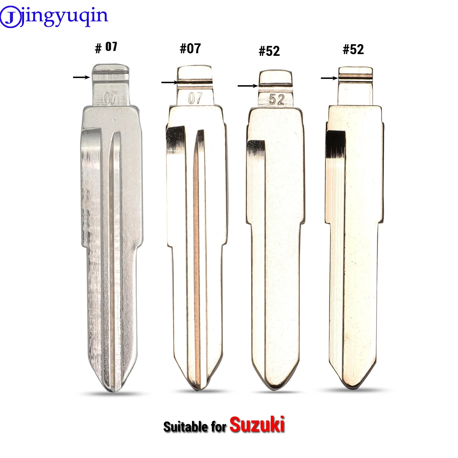 jingyuqin 10p no.52 no.7 Car Key Ucut Blade #7 #52 For Suzuki Grand Vitara Ignis Liana Samurai Swift Sx4 S-Cross