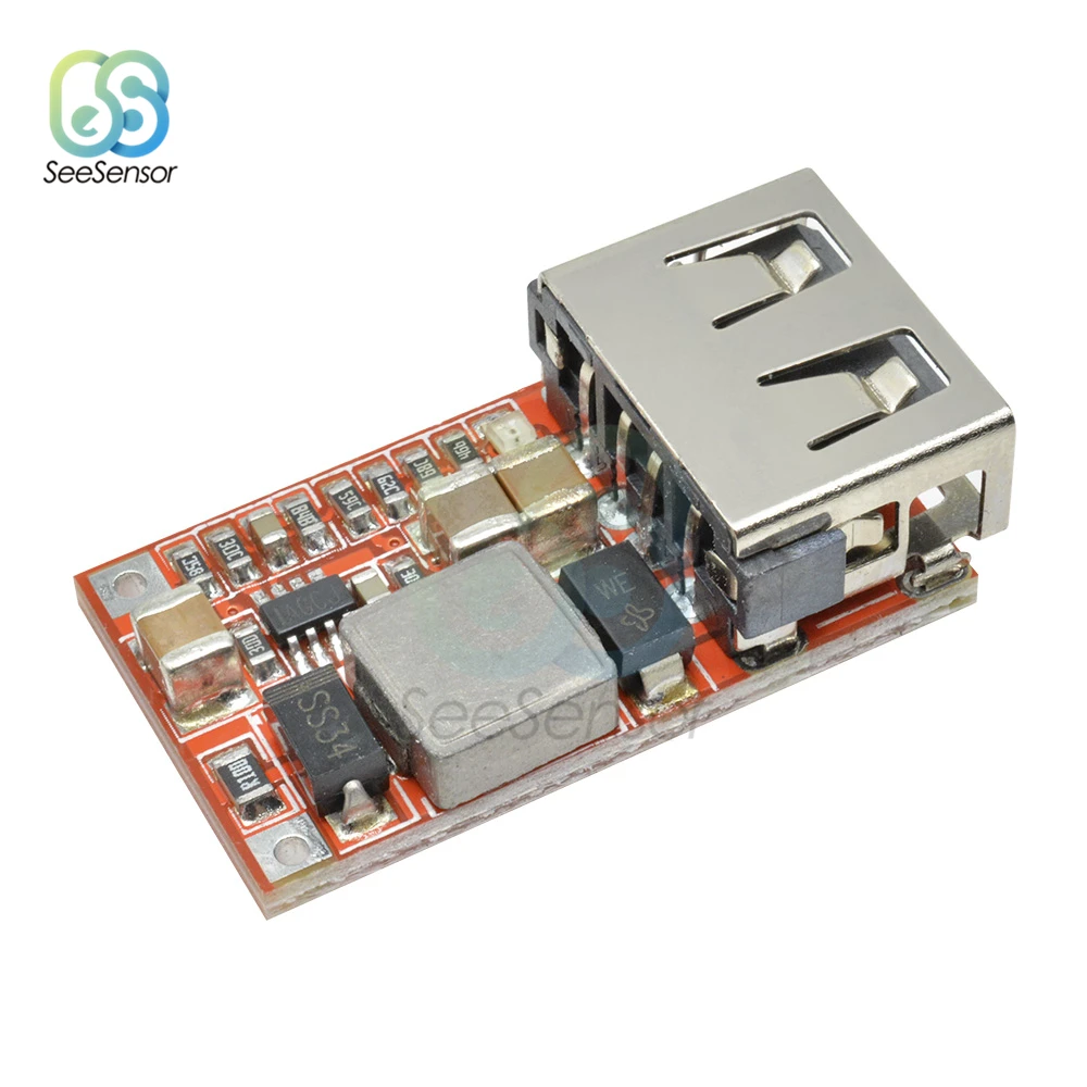 6-24V 12V/24V to 5V 3A Car USB Charger Module DC Buck Step Down Converter Power Supply Module