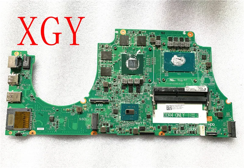 

FOR Dell Inspiron 5577 Laptop motherboard CN-0TF0TH 0TF0TH TF0TH DAAM9BMBAD0 Com SR32Q I7-7700HQ CPU N17P-G0-A1 100% Test OK