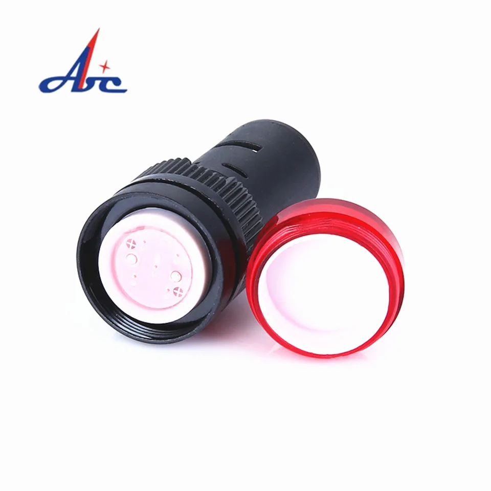 20 Pcs/Lot Mixed Color AC/DC 12V,24V,110V, AC220V AD16-16C 16mm Mount Size LED Power Indicator Signal Light Pilot Lamp