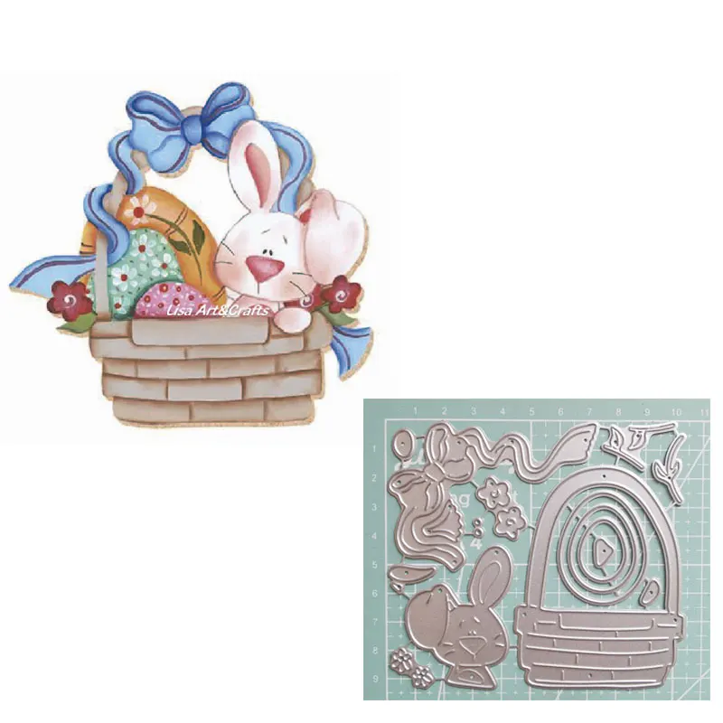 Easter Bunny Cutting Dies New 2022 Metal Stencils For Card Making Die Cuts Scrapbooking Craft Paper Embossing Cutting Complete