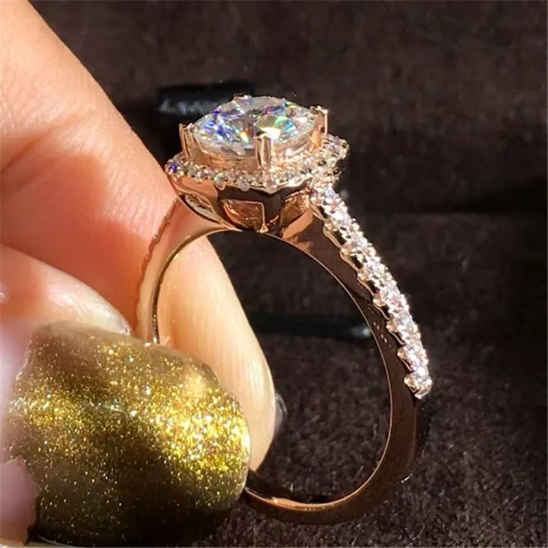 CC Jewelry Fashion Rings For Women‘s Ring Luxury Gold Color Square Stone Anneau Engagement Bijoux Bridal Wedding Ring CC627