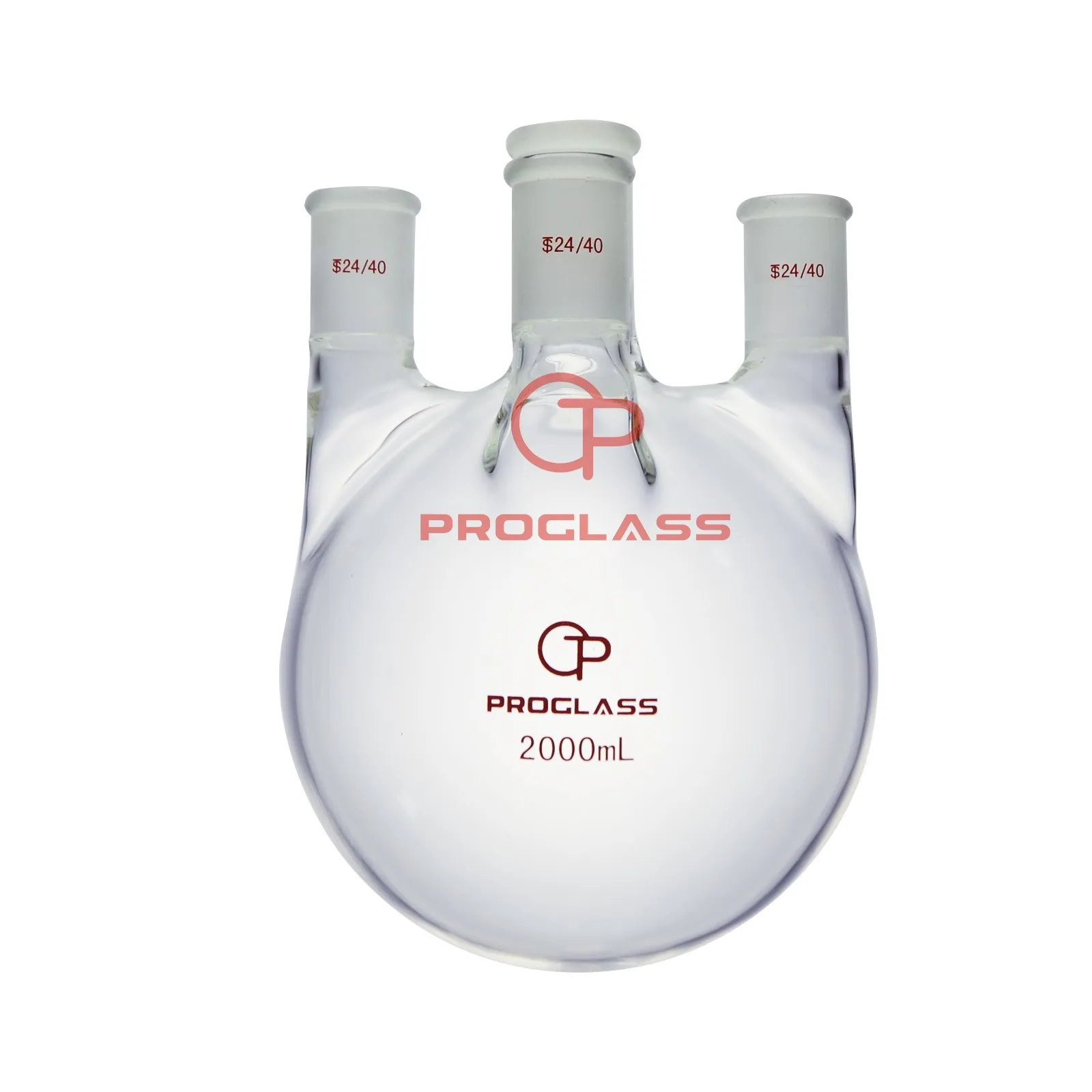 Four Necks Round Bottom Flask,Straight,2000ml,24/40 Joints