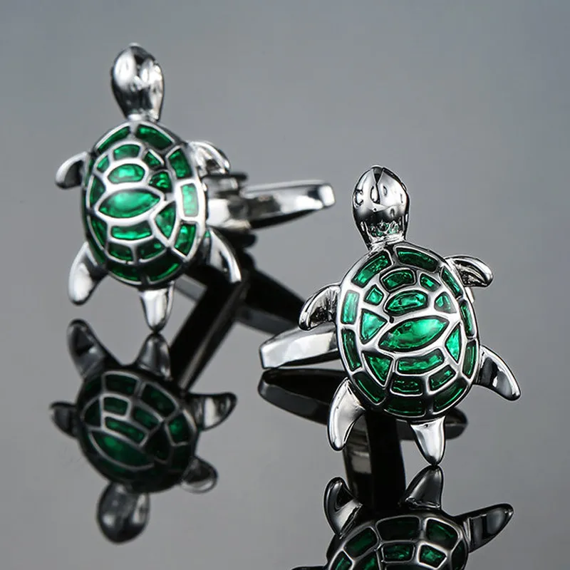 As high quality men's CUFFLINKS NEW turtle horse hawk lobster wings Penguin bee Cufflinks men's Wedding Shirt badge pin gift