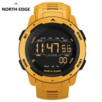 NORTH EDGE Mars-reloj Digital para hombre, relojes deportivos militares, resistente al agua, podómetro de 50M, cronómetro de calorías, despertador por hora