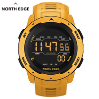 NORTH EDGE Mars Men Digital Watch Men's Military Sport Watches Waterproof 50M Pedometer Calories Stopwatch Hourly Alarm Clock