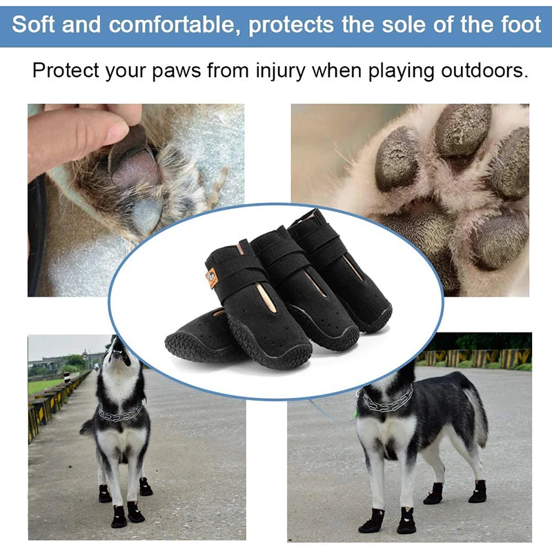 Benepaw Non-slip Dog Shoes Waterproof Comfortable Breathable Small Medium Large Dog Boots Indoor Outdoor Puppy Pet Booties