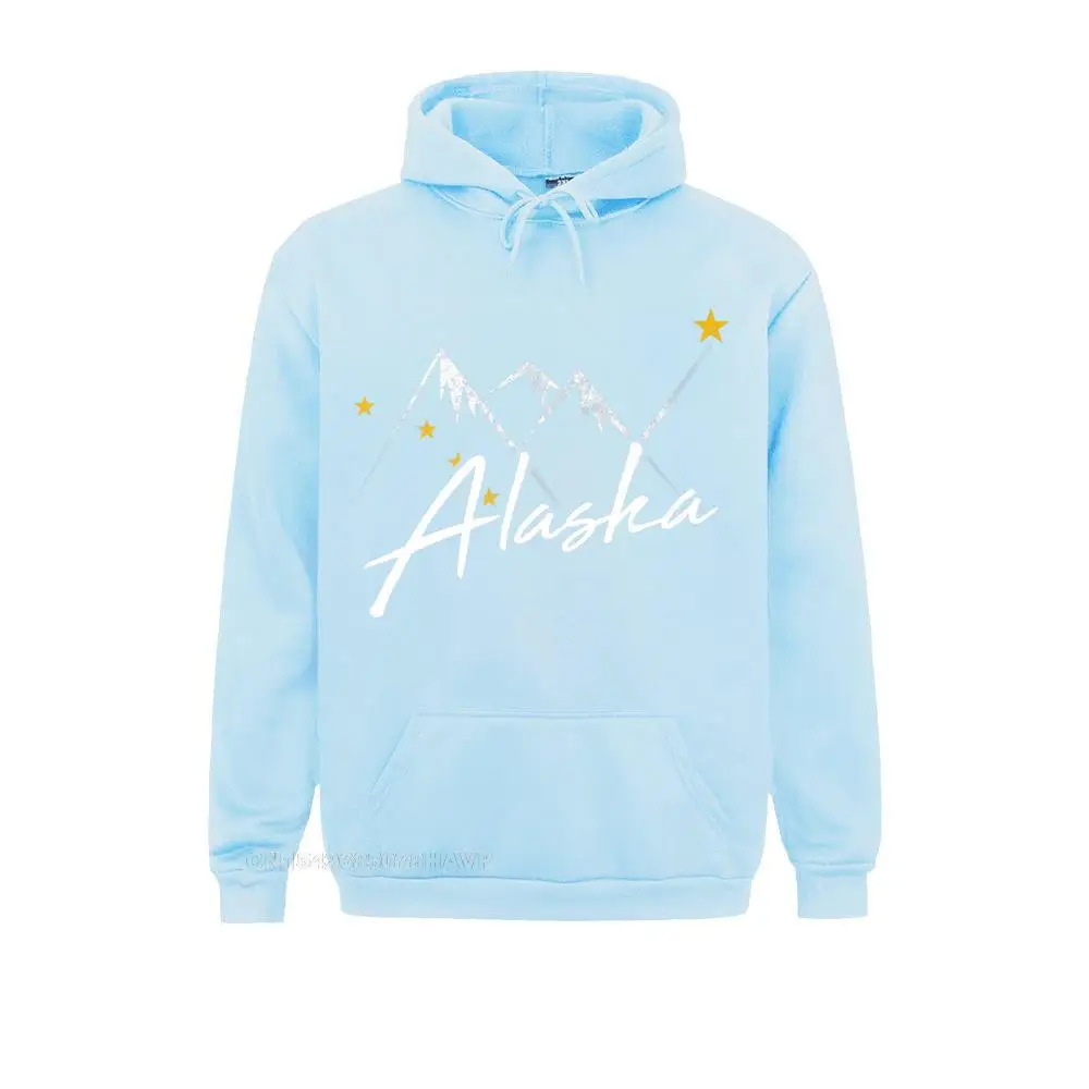 2021 Fashion Women Sweatshirts Long Sleeve Hoodies Sportswears Alaska Flag Mountains Cotton Hoodies State Souvenir Gift