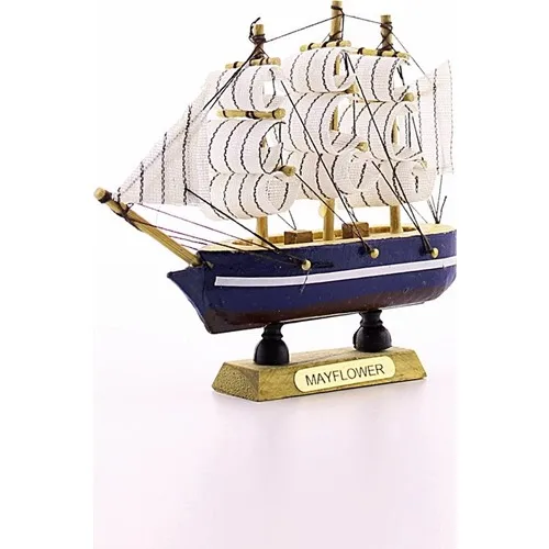 Deco Elite Wood Handmade Sailing Ship Scale Model Decorative Hobby 12 cm- D