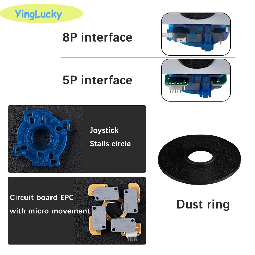 2021 Arcade joysticks hohe qualität Gamepad arcade stick mit 5-pin, sanwa joystick, für pc Arcade MAME video spielkonsolen