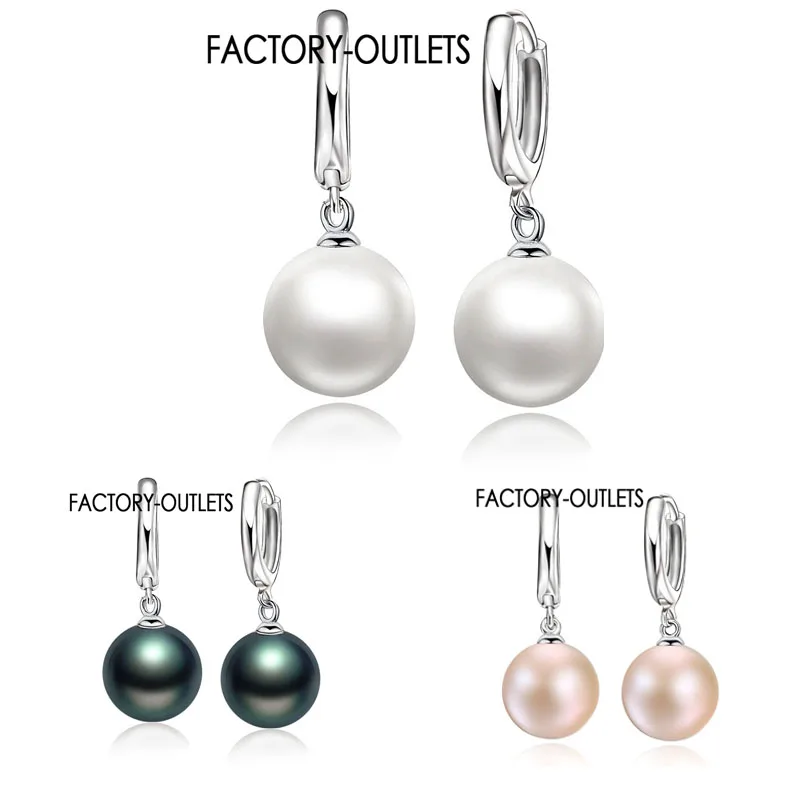 Factory Outlets High Quality 925 Silver Needle White Pearl Earrings Fashion Earring Accessories For Women/Girls Jewelry Gifts