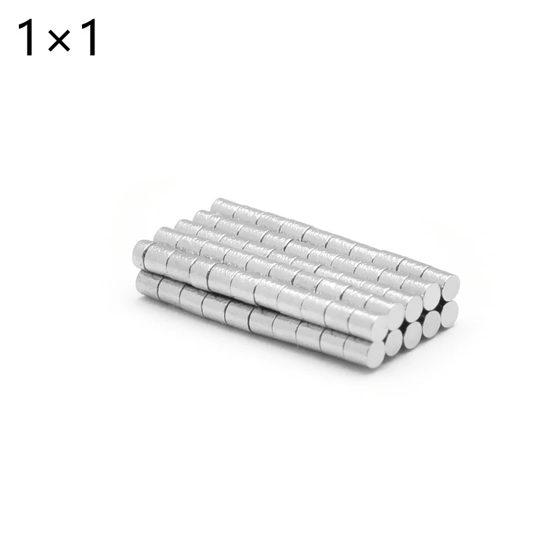 10/50/100/500/1000 Pcs 1x1 Neodymium Magnet 1mm x 1mm N35 NdFeB Round Super Powerful Strong Permanent Magnetic imanes Disc 1x1