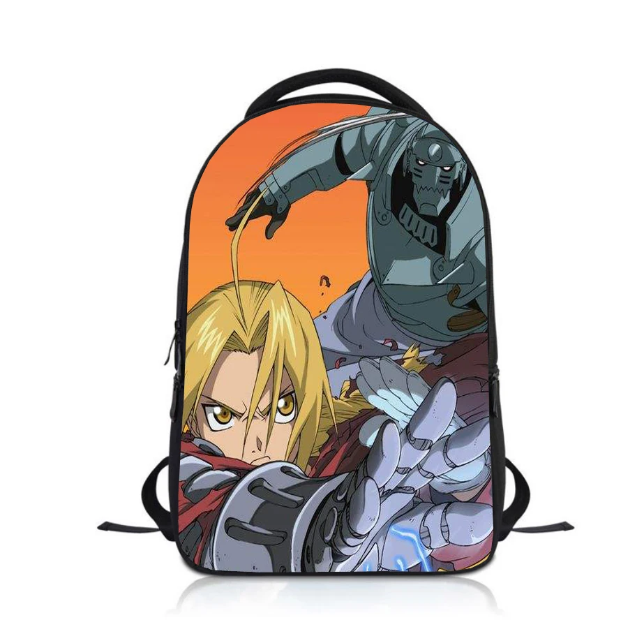 Anime Fullmetal Alchemist Studenten Rucksack Schule Tasche Kinder Cartoon Rucksack Jungen Mädchen Rucksack Kinder Bookbag Satchel