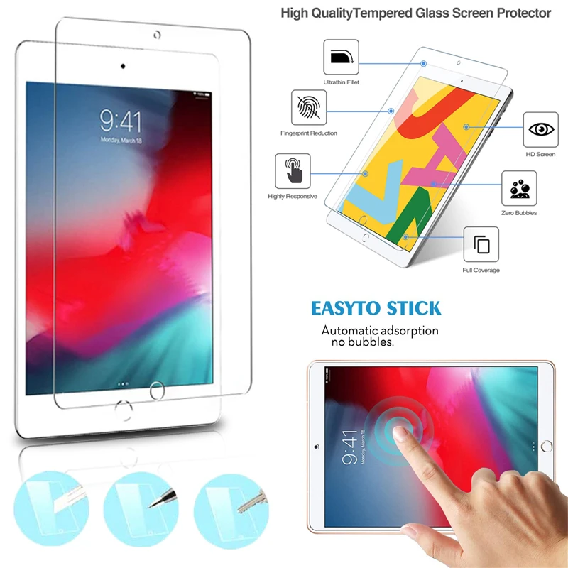 

Transparent Protective Glass for Apple IPad 2 / IPad 3 / IPad 4 9.7 Inch Tablet Waterproof Anti-fingerprint Tempered Film