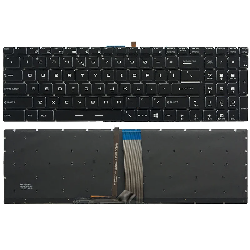 NEW US Laptop Keyboard For MSI MS-16J1 MS-16J2 MS-179B MS-17C1 US Keyboard