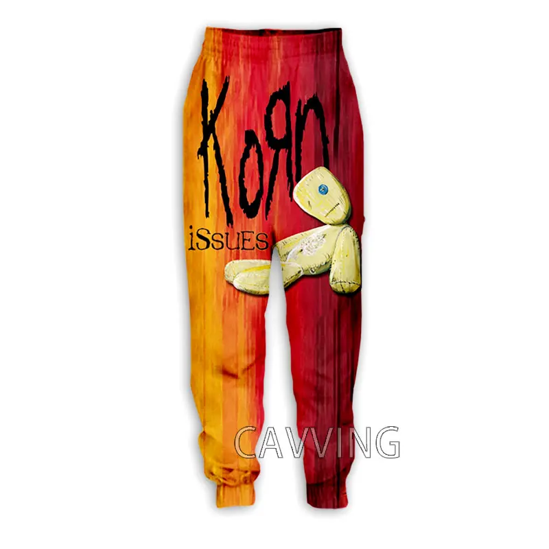 New Fashion 3D Print Korn Band pantaloni Casual pantaloni sportivi pantaloni dritti pantaloni sportivi pantaloni da Jogging pantaloni