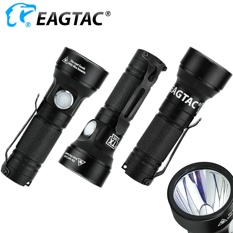 EAGTAC TX25C SFT40 Compact EDC Flashlight 1177 Lumens Long Distance CR123A Pocket Light Side Switch Clip Magnetic Tailcap