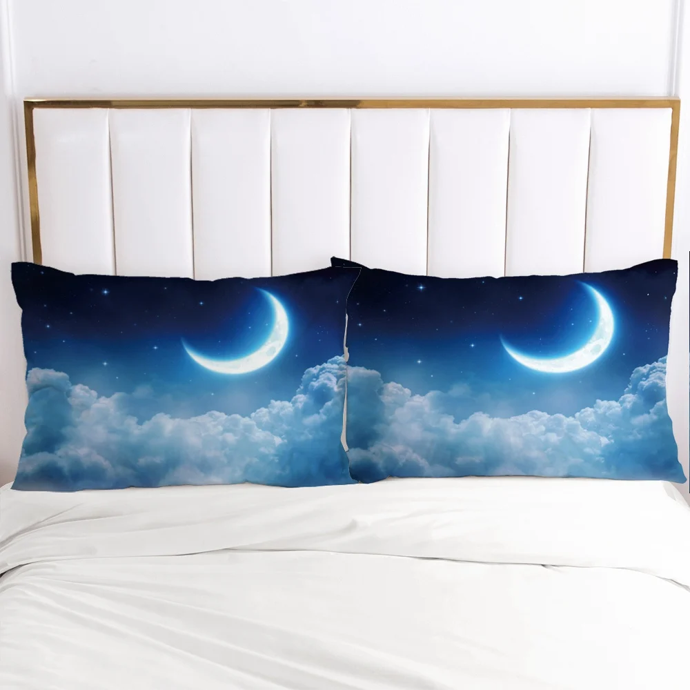 Galaxy Pillow cover Pillow case Bedding Pillowcase Pillowcovers decorative for home 3D 50x75 50x70 Black moon