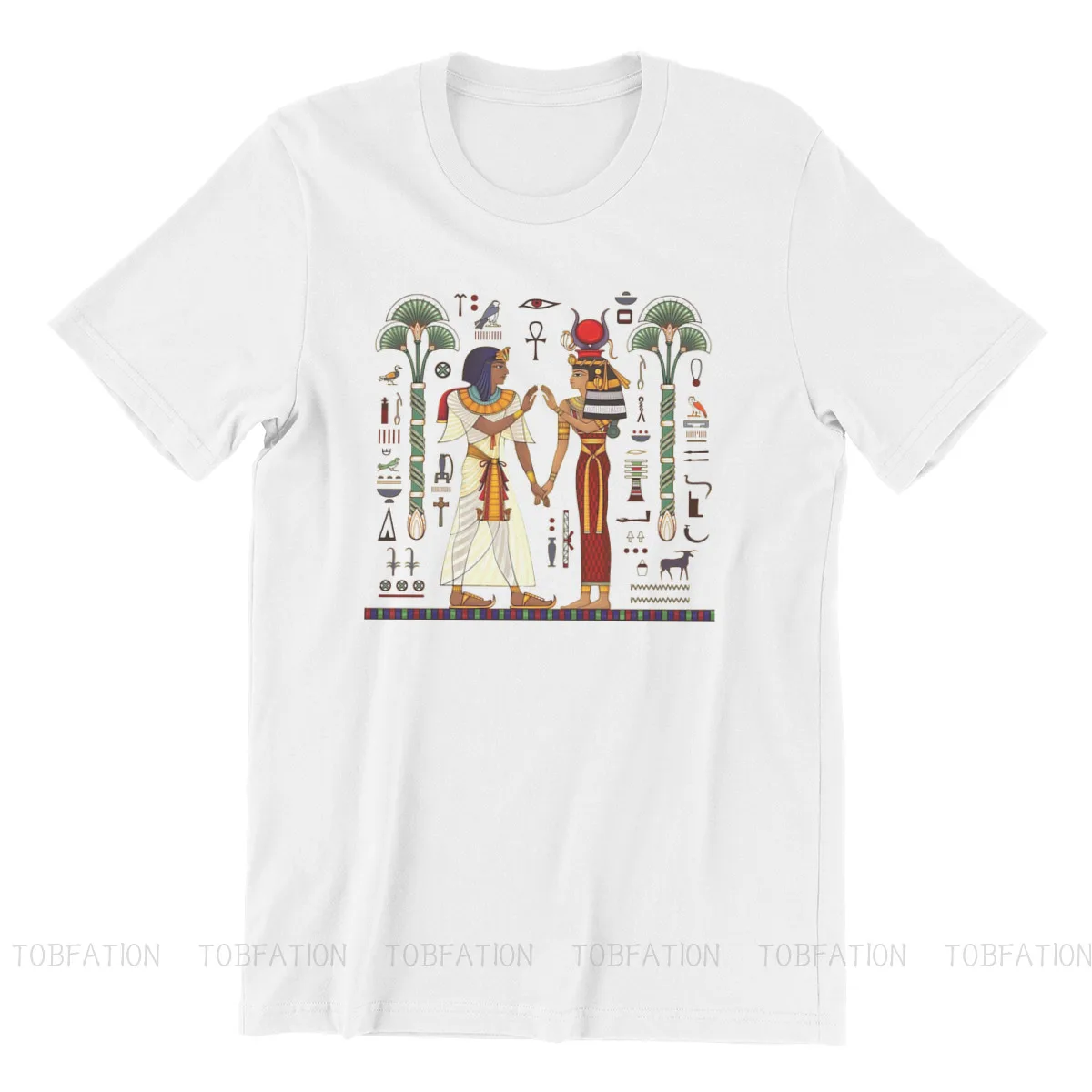 Egyptian Ancient Egypt Culture Hieroglyph And Symbolancient Culture Sing And Symbol Men T Shirt Big size Cotton Vintage TShirt