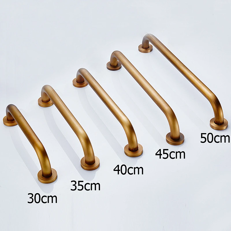 Bathroom Grab Bar 30cm/35c/40cm/45cm/50cm Copper Antique Bronze Finished Safe Grab Bar Toilet for elderly