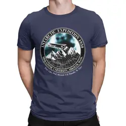 Men Miskatonic University Antarctic Expedition T Shirts Lovecraft Cthulhu Pure Cotton Clothes Vintage Short Sleeve O Neck Tees