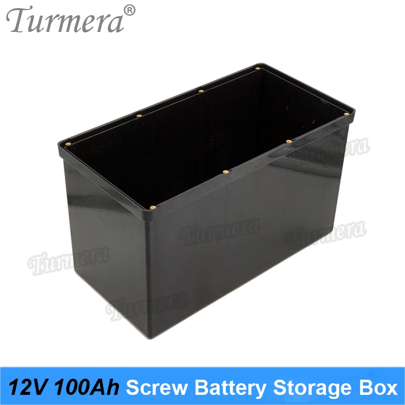 Turmera 12V 100Ah กล่องเก็บแบตเตอรี่พร้อม LCD สําหรับ 3.2V Lifepo4 แบตเตอรี่ระบบแผงพลังงานแสงอาทิตย์และแหล่งจ่ายไฟอย่างต่อเนื่องใช้