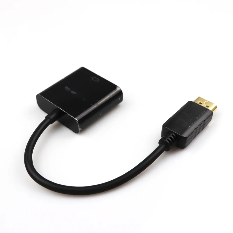 DP إلى VGA محول ديسبلايبورت إلى VGA محول DP كابلات محول ذكر إلى أنثى 1080P ل HDTV مراقب ماك بوك العارض الكمبيوتر
