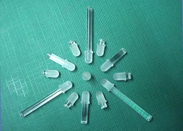 100PC 3.2MM-38.1MM LIGHT PIPE FOR 5MM Round head  Led Diode LED Tube Lampshade replace PLP5