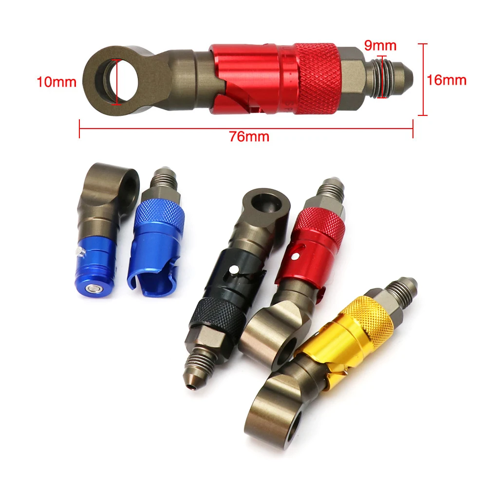 ZSDTRP CNC Aluminum AN3 Brake Line Fluid Quick Release Connect Fitting Adapter Kit Brake Tubing Rapid Disassembly Brake Hose Kit