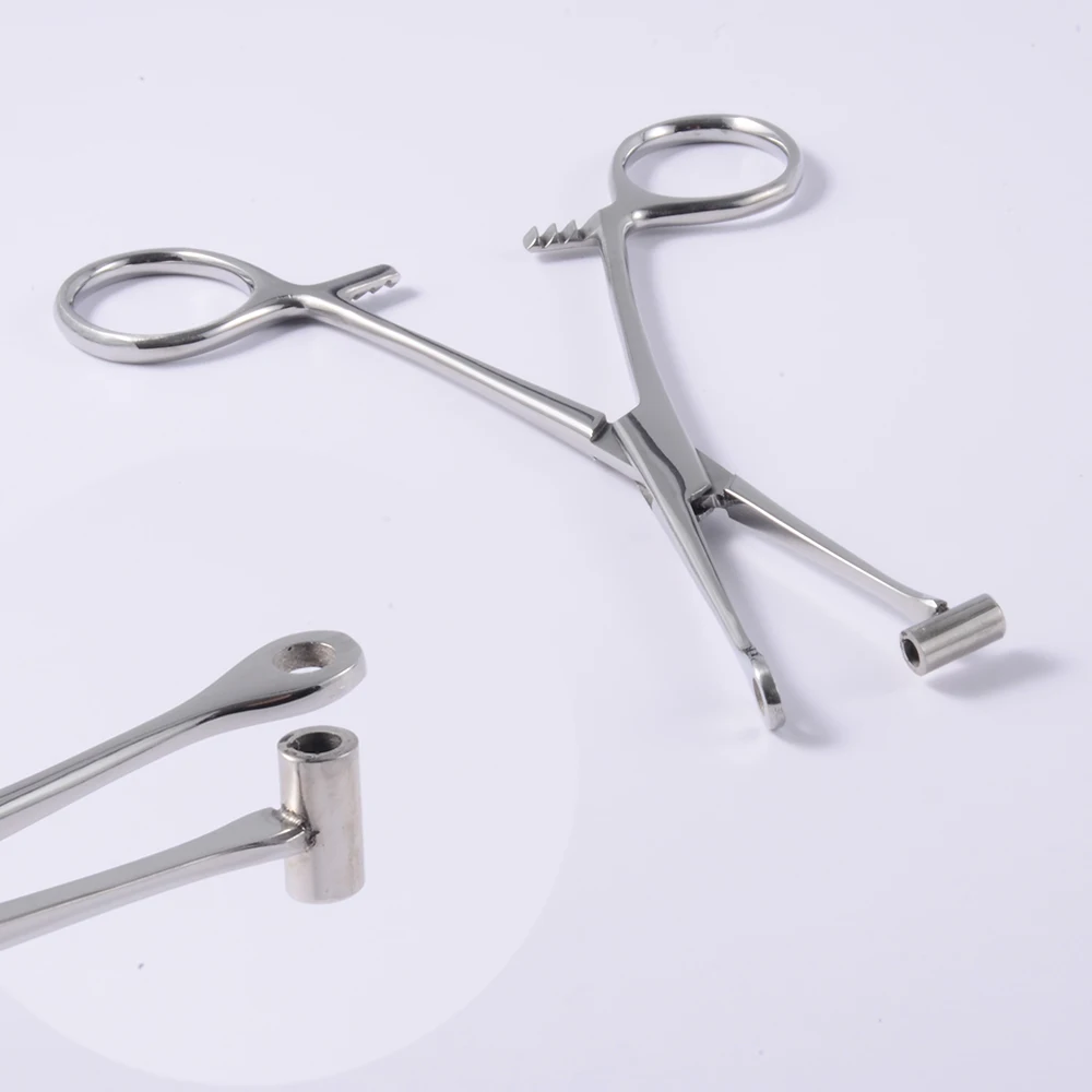 1PC Professional Tool Surgical Steel Open Triangle Close Ring Needle Pipe Clamp Plier Tweezers Belly Body Piercing Puncture Tool