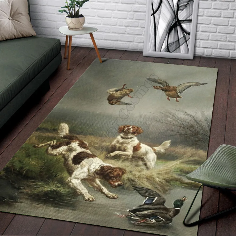 

Duck Hunting 3D Printed Rugs Mat Rugs Anti-slip Large Rug Carpet Home Decoration Living Flannel Print Bedroom Non-slip Floor Rug