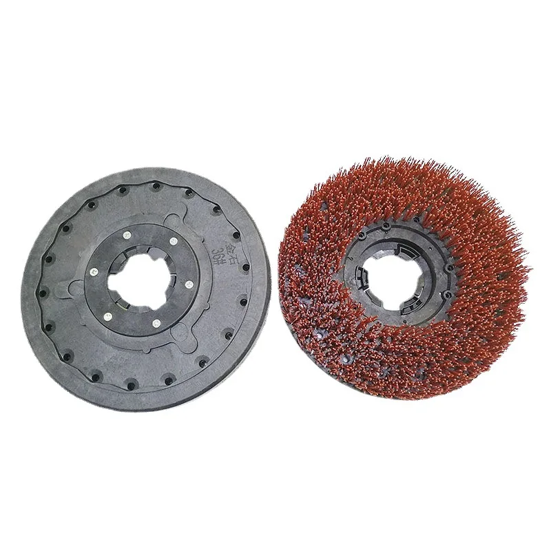 17 Inch 385mm Red Round Abrasive Diamond Antique Brush For Grinding And Polishing Stone Marble Granite Concrete Floor