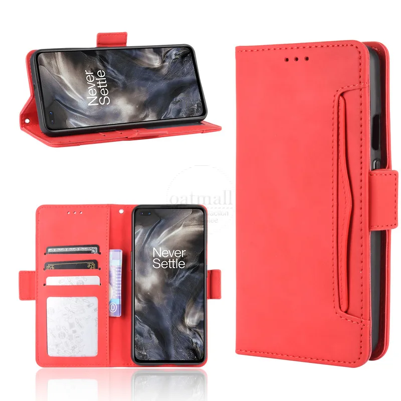 For OnePlus Nord Wallet Case Magnetic Book Flip Cover Card Photo Holder Luxury Leather Phone Fundas image 5
