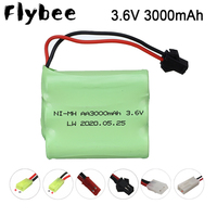 3.6v 3000mah NiMH Battery For Rc toy Car Tanks Trains Robot Boat Gun Ni-MH AA 2800mah 3.6v Rechargeable Battery 1Pcs