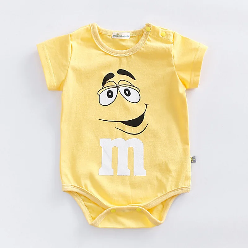 2023 Ins Summer Baby Climbing Bodysuit For Boys And Girls Newborn Baby Boy Clothes 0-24m Cartoon Pajamas 5 Colors Twins Infants