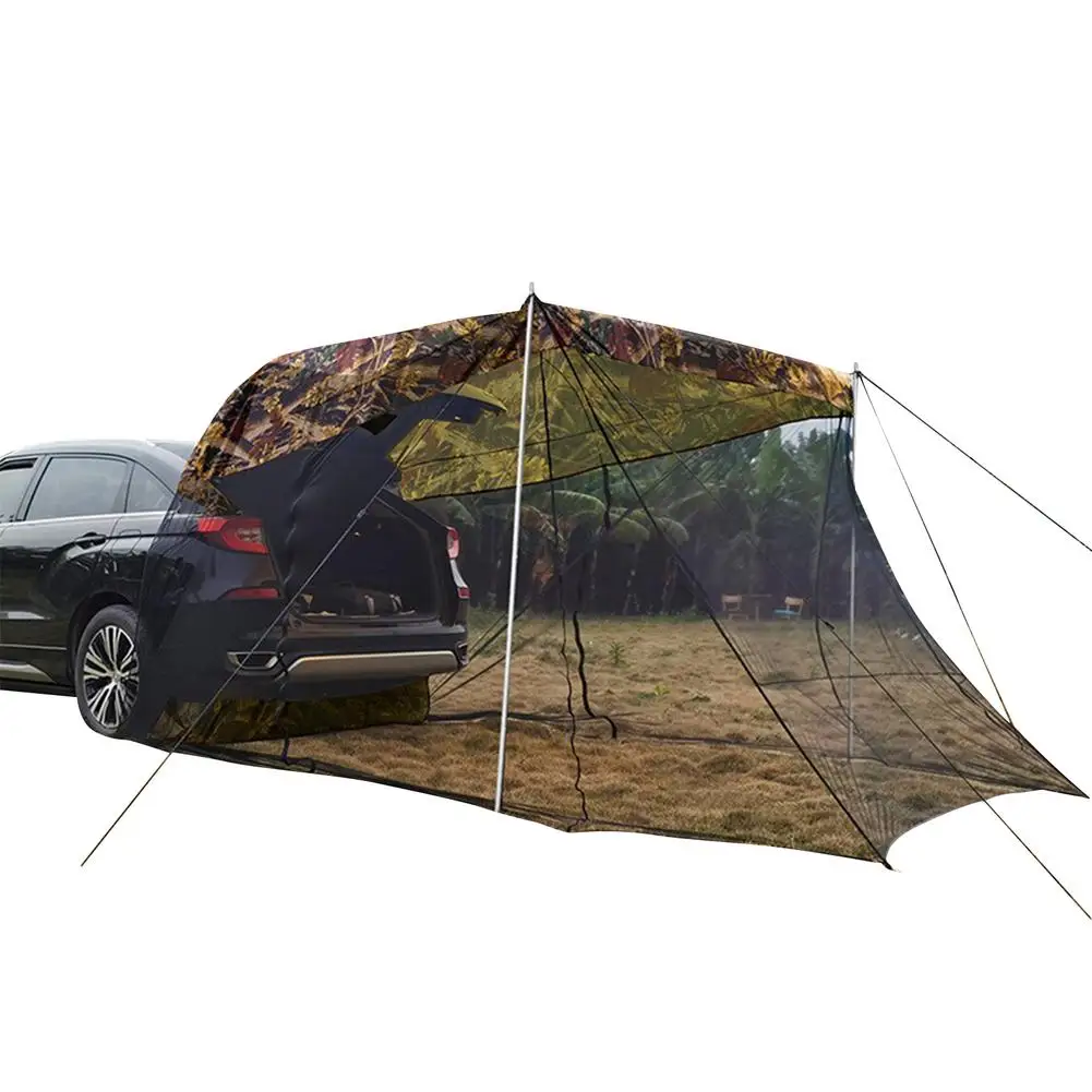 Car Trunk Tent Waterproof Auto Side Awning Rear Extension Sunshade Tent For Self-driving Travel Camping Picnic Tail Tent