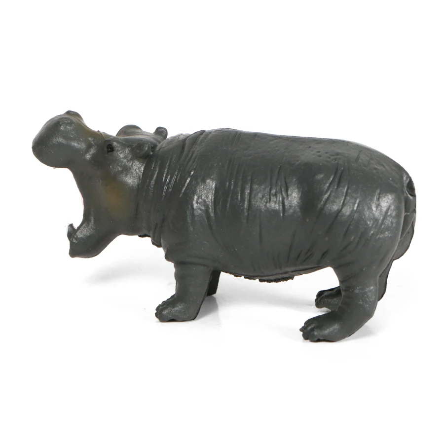 Mini Simulation Wilden Tier Schimpanse, Hippo,Rhino, Elefanten, schwarz bär Modell PVC Action-figuren Puppe Figur Für Kinder Spielzeug