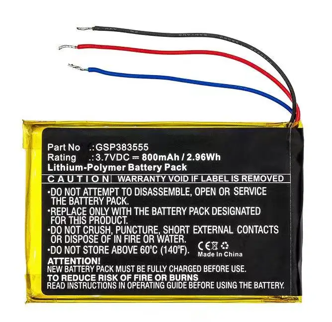 

Speaker Battery 3.7V/800mAh GSP383555 for JBL Clip 2, Clip 2 AN, CLIP2BLKAM, CS056US, P04405201