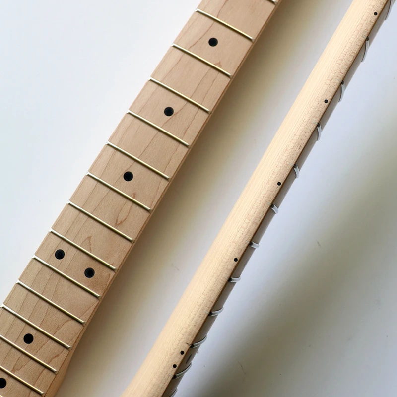 New DIY OARS shape Electric Guitar Neck Lightly toasted maple No paint for semi-finished products 22Fret Guitar accessories