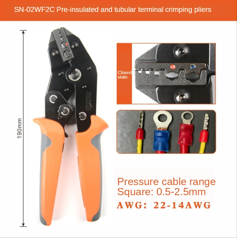 IWISS SN-28B/48B/06/0325 Crimping Pliers Clamp Tools Wire Connector Tool Pliers for JST-SM /Dupont /XH2.54/PH2.0 /Tab Terminal