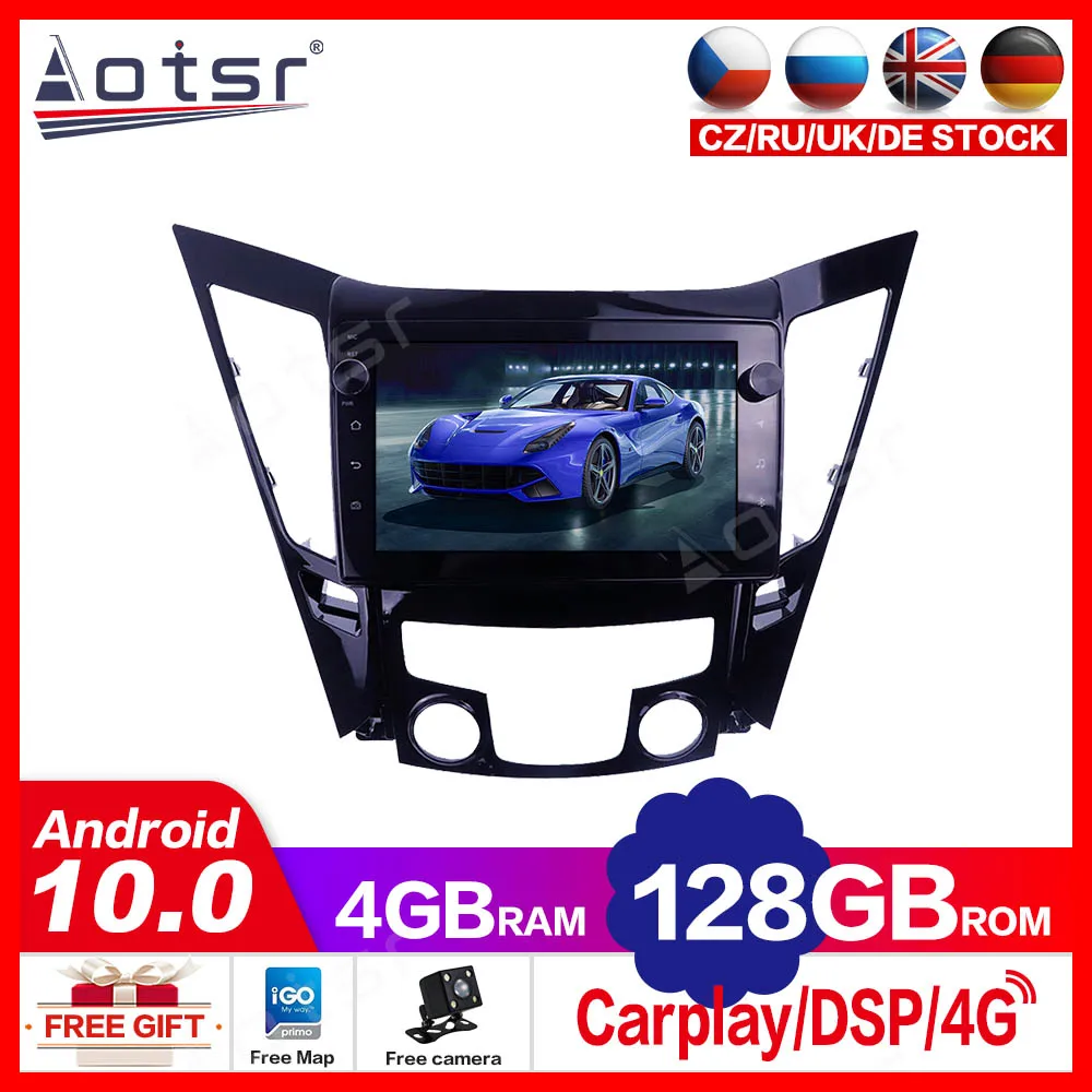 

4+128G For Hyundai Sonata 8 2011 - 2014 Android For Tesla Screen Car Multimedia Player GPS Navigation Auto Stereo Radio Carplay