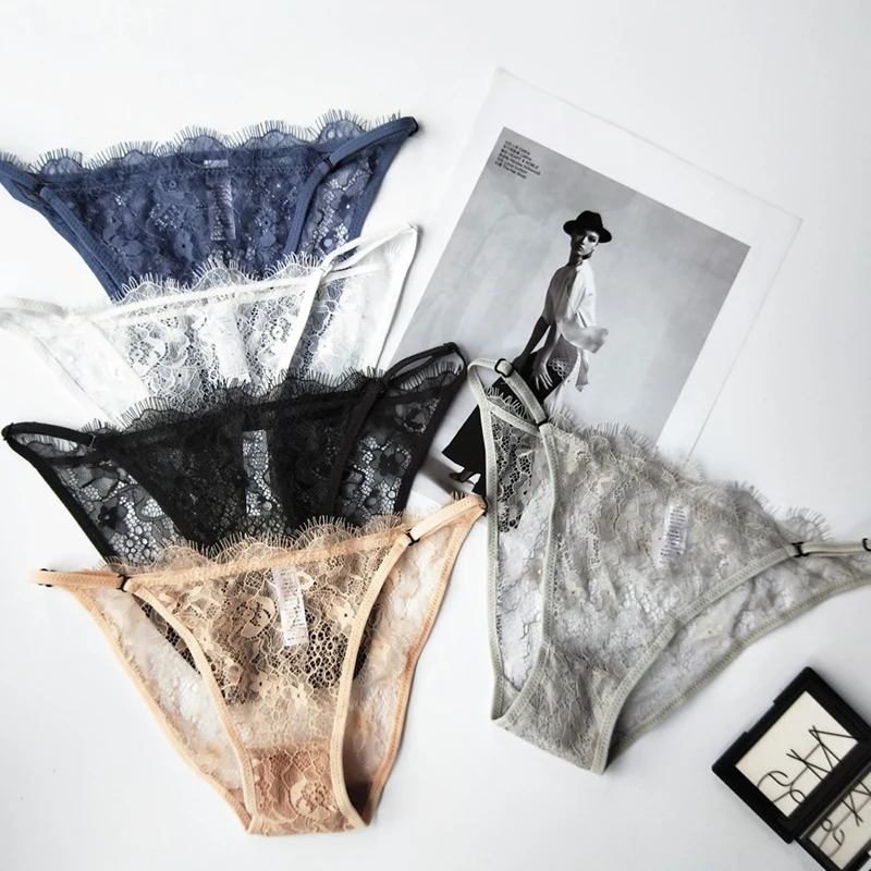 New Sexy Women\'s Underpants Fashion Lace Panties Sexy Transparent Underwear Large Women\'s Underwear Seamless Low Waist Briefs