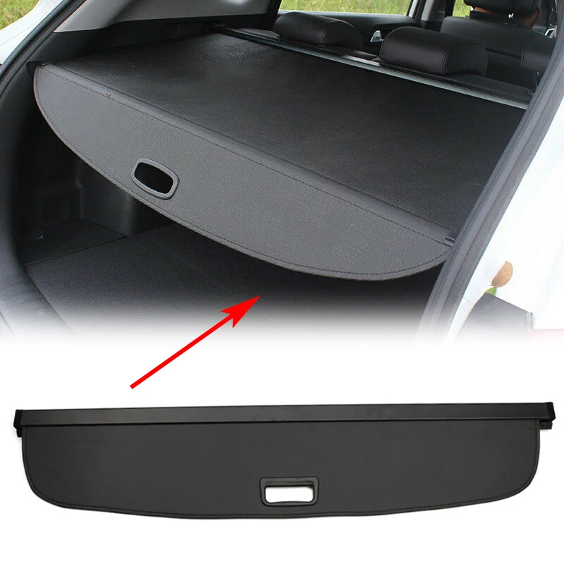 

Car Rear Boot Trunk Cargo Cover Security Shield Shade Accessories For Audi Q3 2013 2014 2015 Black